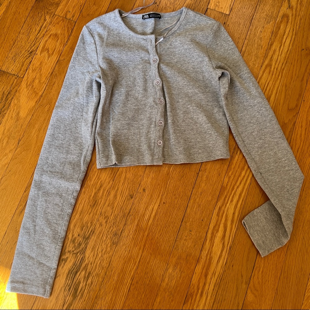 Ribbed Crop Long sleeve